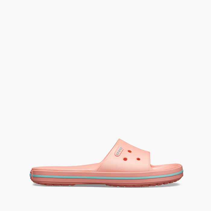 white rainbow crocs