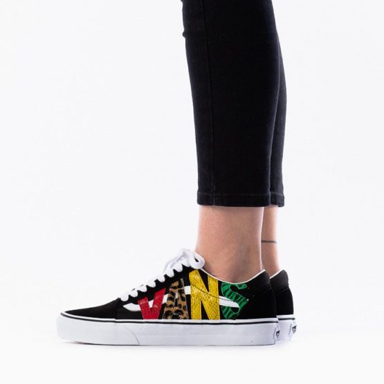 נעליים ואנס לנשים Vans UA Old Skool Multi Animal - צבעוני/שחור