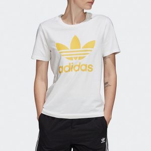 חולצת טי שירט אדידס לנשים Adidas Originals TREFOIL TEE - לבן