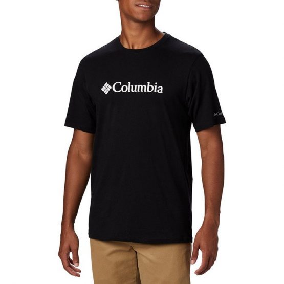 חולצת טי שירט קולומביה לגברים Columbia CSC Basic Logo - שחור