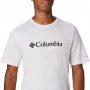 חולצת טי שירט קולומביה לגברים Columbia CSC Basic Logo - לבן