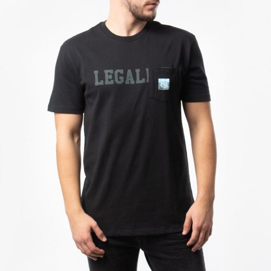 ביגוד HUF לגברים HUF Legalize Pocket - שחור