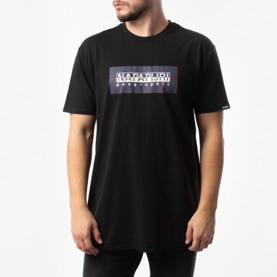 חולצת טי שירט נפפירי לגברים Napapijri Sox Check - שחור