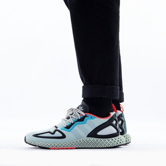נעלי סניקרס אדידס לגברים Adidas Originals ZX 2K 4D - צבעוני כהה