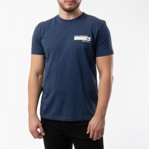 חולצת T אלפא אינדסטריז לגברים Alpha Industries Blount Ave - כחול