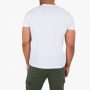 חולצת T אלפא אינדסטריז לגברים Alpha Industries Camo Block - לבן