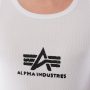 גופיה אלפא אינדסטריז לגברים Alpha Industries Logo Tank - לבן