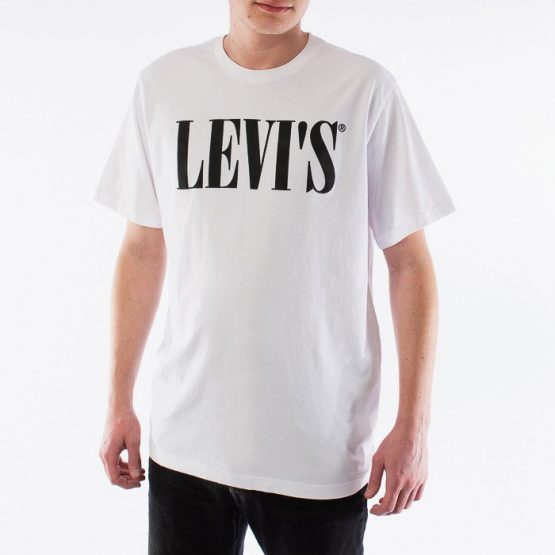 חולצת T ליוויס לגברים Levi's Relaxed Graphic Tee - לבן