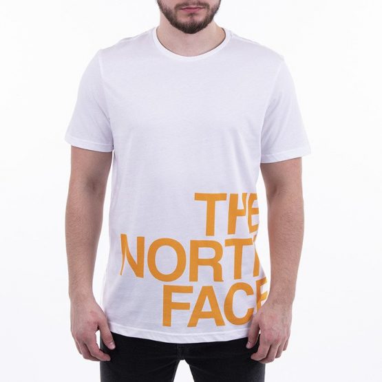 ביגוד דה נורת פיס לגברים The North Face Graphic Flow - לבן