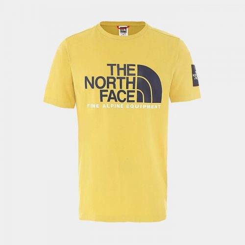 the north face yellow t shirt