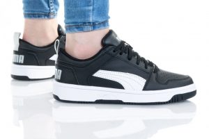 נעלי סניקרס פומה לנשים PUMA REBOUND LAYUP - שחור/לבן
