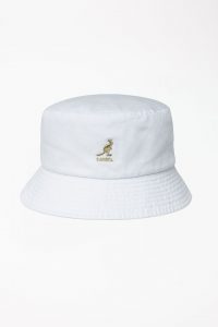 כובע קנגול לגברים Kangol WASHED BUCKET - לבן