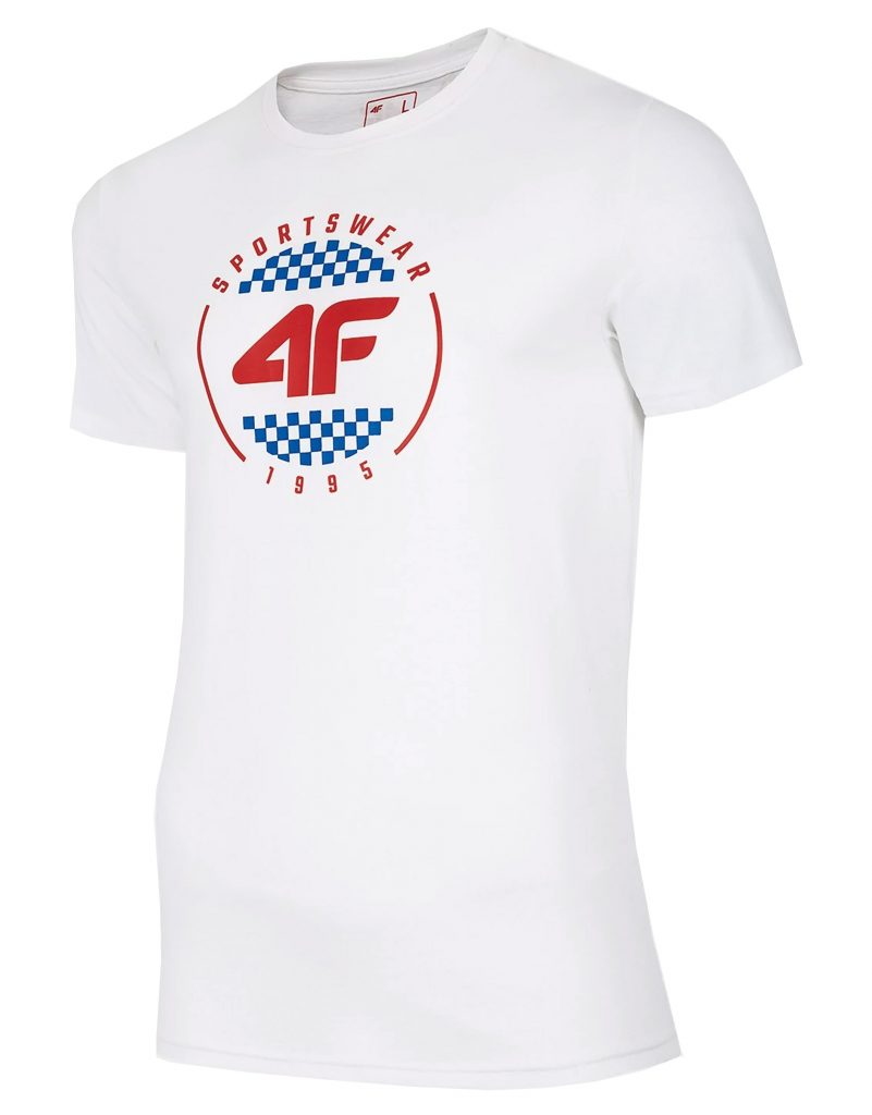 חולצת טי שירט פור אף לגברים 4F H4L20 TSM022 - לבן