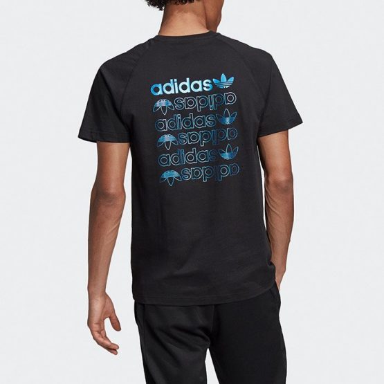 ביגוד Adidas Originals לגברים Adidas Originals Big Trefoil Tee - שחור