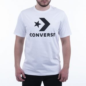 חולצת T קונברס לגברים Converse Star Chevron Tee - לבן