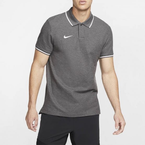 חולצת פולו נייק לגברים Nike TEAM CLUB 19 - אפור