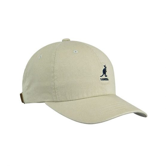 כובע קנגול לגברים Kangol Washed Baseball - חאקי