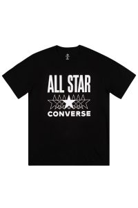 חולצת T קונברס לגברים Converse All Star SS Tee - שחור