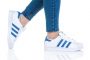 נעלי סניקרס אדידס לנשים Adidas Originals  Superstar - כחול/לבן