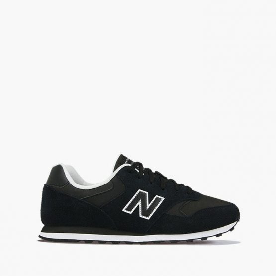 נעלי סניקרס ניו באלאנס לגברים New Balance ML393 - שחור/לבן