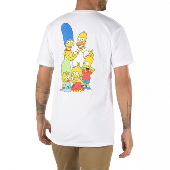 ביגוד ואנס לגברים Vans x The Simpsons Family Tee - לבן