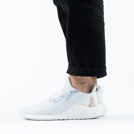 נעלי ריצה אדידס לגברים Adidas alphaboost - לבן