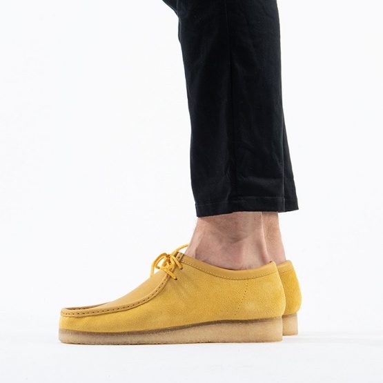 נעלי אלגנט Clarks Originals לגברים Clarks Originals Wallabee - צהוב
