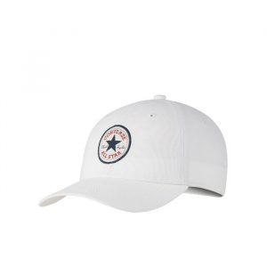 כובע קונברס לגברים Converse Tipoff Chuck Taylor Patch Baseball Cap - לבן