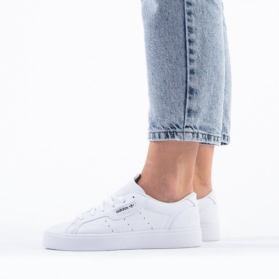 נעלי סניקרס אדידס לנשים Adidas Originals Sleek Vegan - לבן