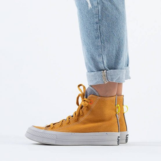 נעלי סניקרס קונברס לנשים Converse Chuck 70 Renew Crater - צהוב