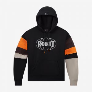 סווטשירט קונברס לגברים Converse x Rokit Pullover - שחור