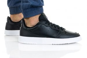 נעלי סניקרס אדידס לגברים Adidas Originals Supercourt - שחור/לבן