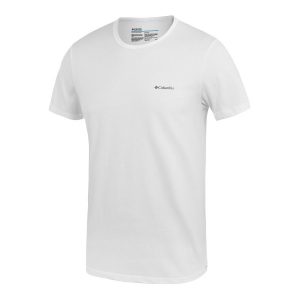 חולצת T קולומביה לגברים Columbia COTTON STRETCH CREW NECK 2 IN PACK - לבן