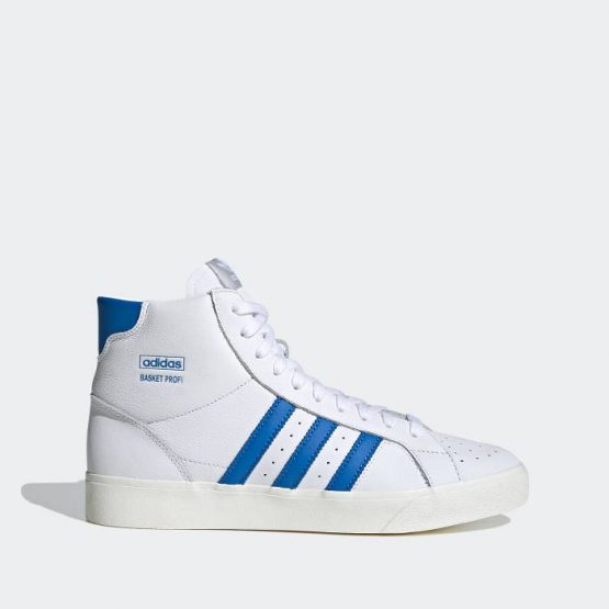 נעליים אדידס לגברים Adidas Originals Basket Profl - לבן/כחול