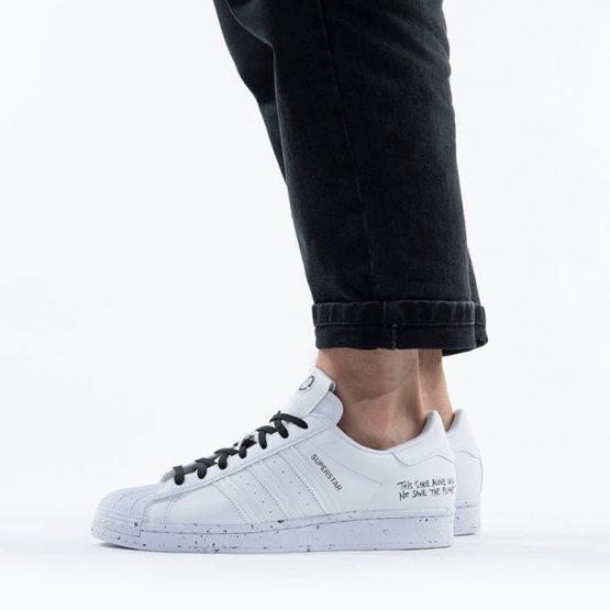 נעליים אדידס לגברים Adidas Originals Superstar Clean Classics - לבן
