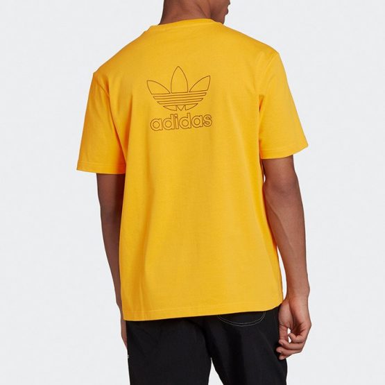 ביגוד Adidas Originals לגברים Adidas Originals Trefoil Tee - צהוב
