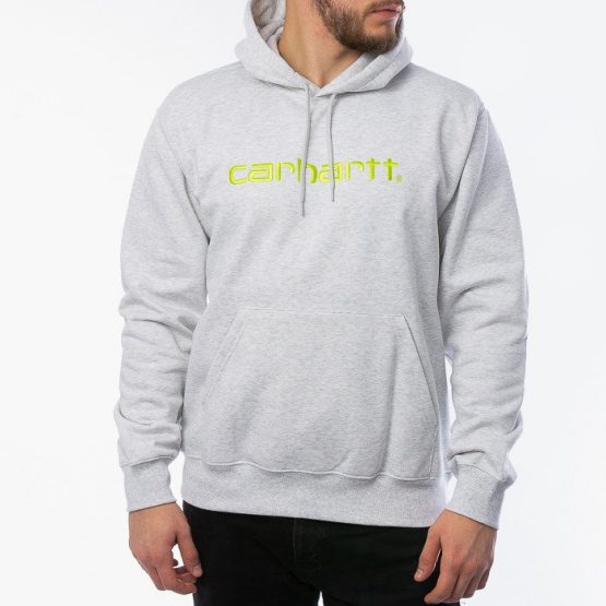 ביגוד קארהארט לגברים Carhartt WIP Hooded Sweatshirt - לבן