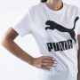 חולצת T פומה לנשים PUMA Classics Logo Tee - לבן