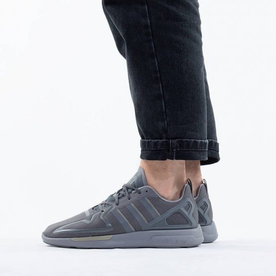 נעלי סניקרס אדידס לגברים Adidas Originals BlockbusterZx 2K Flux - אפור בהיר