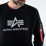 סווטשירט אלפא אינדסטריז לגברים Alpha Industries 3D Logo - שחור