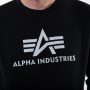 סווטשירט אלפא אינדסטריז לגברים Alpha Industries 3D Logo - שחור