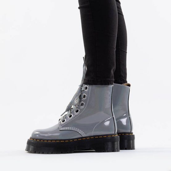 נעליים דר מרטינס  לנשים DR Martens Vegan Molly Prysm - אפור