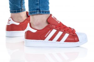 נעלי סניקרס אדידס לגברים Adidas Originals Superstar - אדום