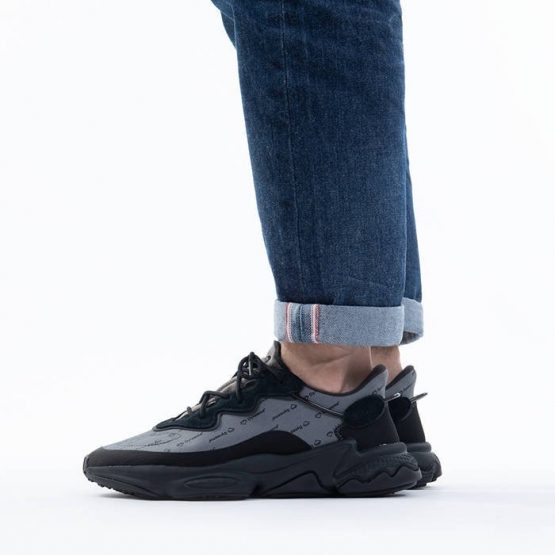 נעלי סניקרס אדידס לגברים Adidas Originals Ozweego - שחור