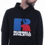 סווטשירט ראסל אתלטיק לגברים Russell Athletic Logo Hoody - שחור