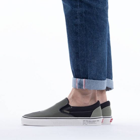 נעלי סניקרס ואנס לגברים Vans Classic 66 Supply Slip-On - אפור/ירוק