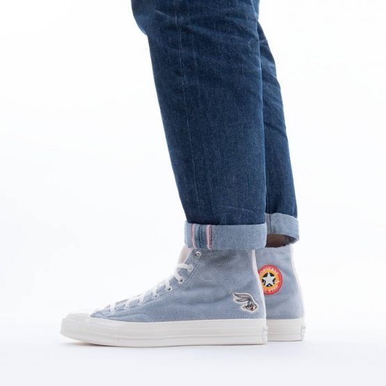 נעלי סניקרס קונברס לגברים Converse x Looney Tunes Chuck 70 Hi Bugs Bunny - אפור/כחול