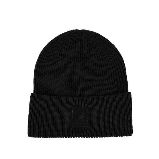 כובע קנגול לגברים Kangol Patch Beanie - שחור