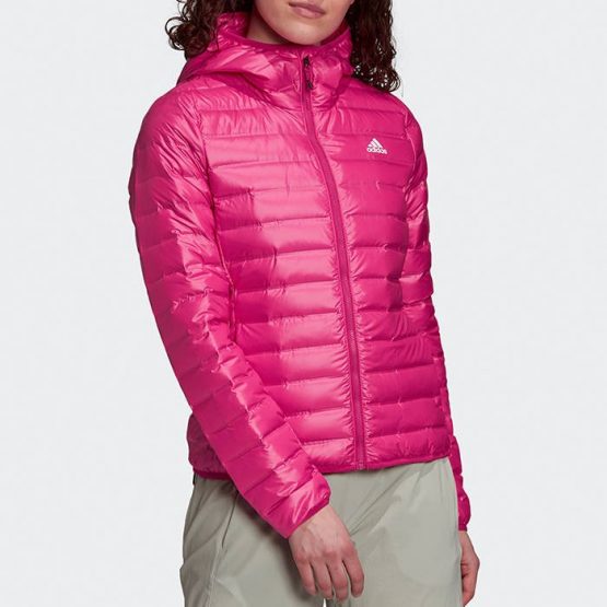 ג'קט ומעיל אדידס לנשים Adidas Varilite Hooded - ורוד