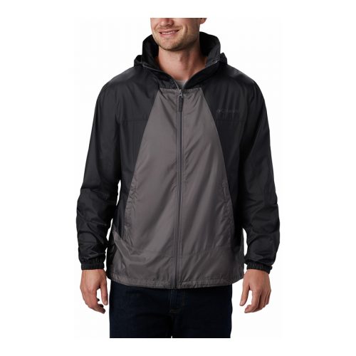 all black windbreaker